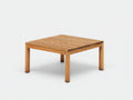 Table de jardin - Bois - 90 x 90 x 45 cm - Brun miel - Style minimaliste