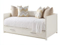 Canapé lit - Bois - 210 x 98 x 85 cm - Blanc - Style contemporain avec rangement